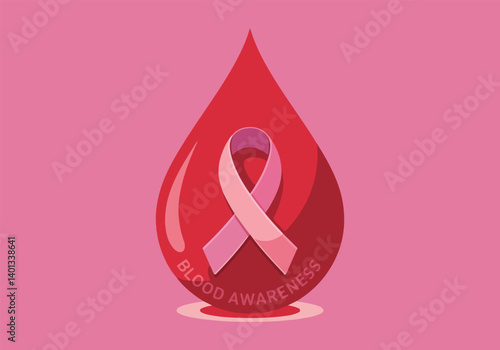 World Blood Cancer Day Awareness Vector Set | Blood Drop, Ribbon, Red Blood Cells, Medical Icons, Donation, Hope Typography, Abstract Cancer Cell, Support Symbol, Flat Minimal Design