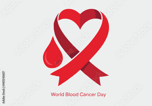 Blood Cancer Awareness Vector Illustration Bundle | World Blood Cancer Day Elements with Blood Drop, Awareness Ribbon, Doctor, Patient, Strong Fighter, Medical Icons, Save Life Concept Design