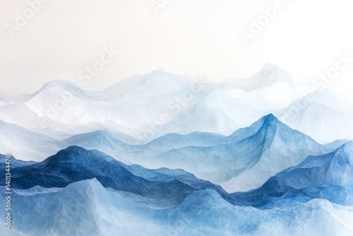 Wallpaper Mural Surreal ocean waves with textured grain effect in dreamlike landscape Torontodigital.ca