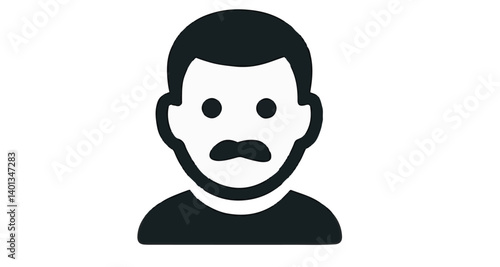 man with a beard vector