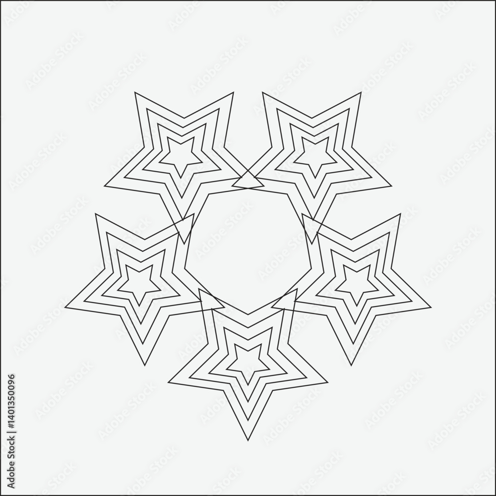 Symmetry in Stars and a Geometric Mandala Symmetry in Stars and a Geometric Mandala