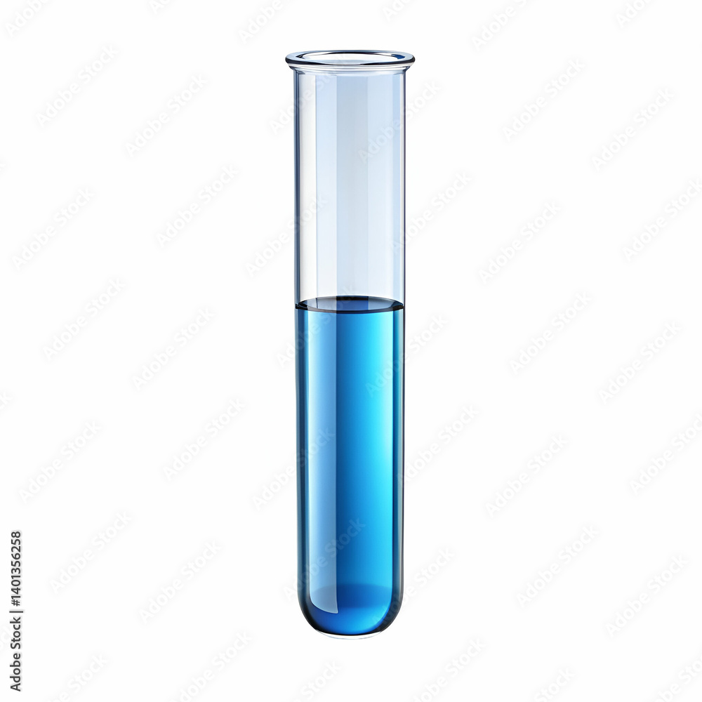 test tube with blue liquid test tube with blue liquid