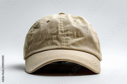 classic vintage dad hat shot straight in white studio with white backdrop e commerce product photography