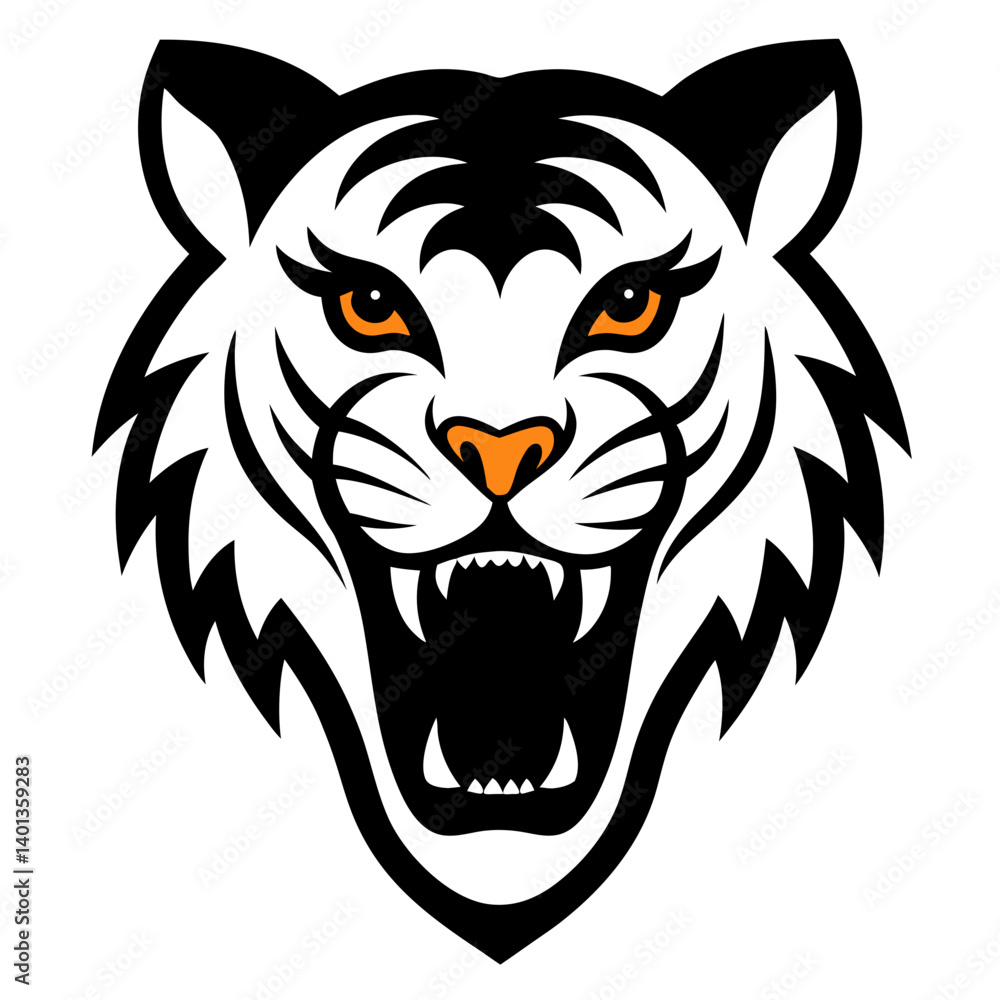 Fototapeta premium head of a tiger head
