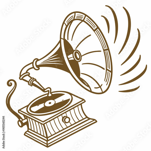 Bell icon made of golden metal with a ringing animation