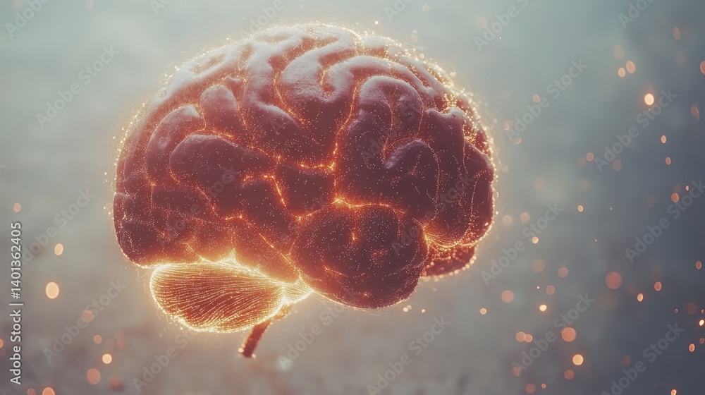 Illuminated Human Brain Anatomy Illuminated Human Brain Anatomy