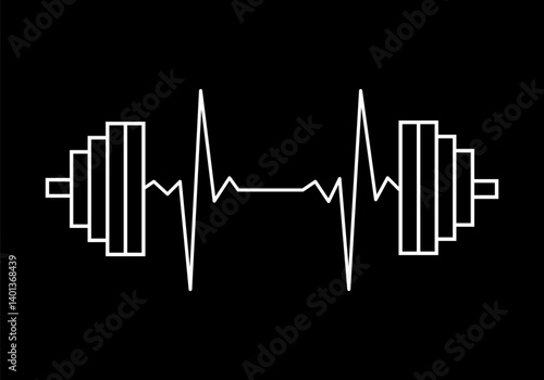  sport barbell, graphic element desing