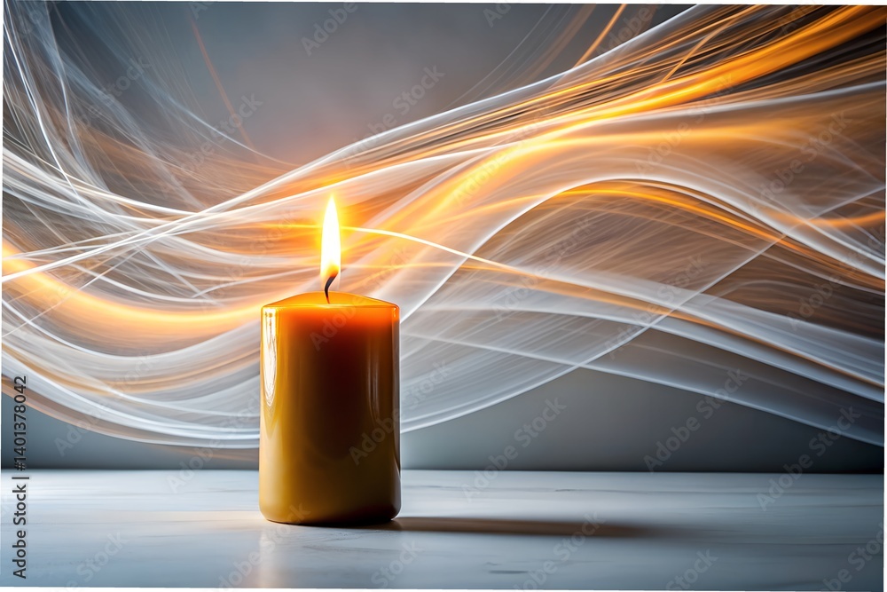 Divine Candle Light Trail – Long Exposure Flame Art