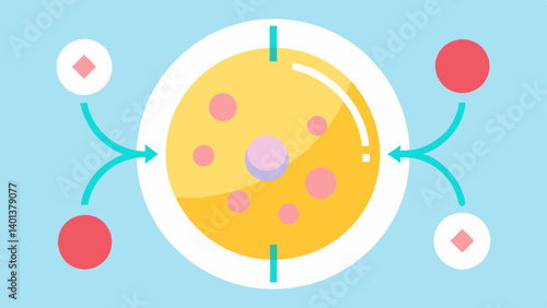 Brightening Cycle A circular flow diagram showing the process of applying nanotechnologybased products tration into skin layers and resulting radiance.