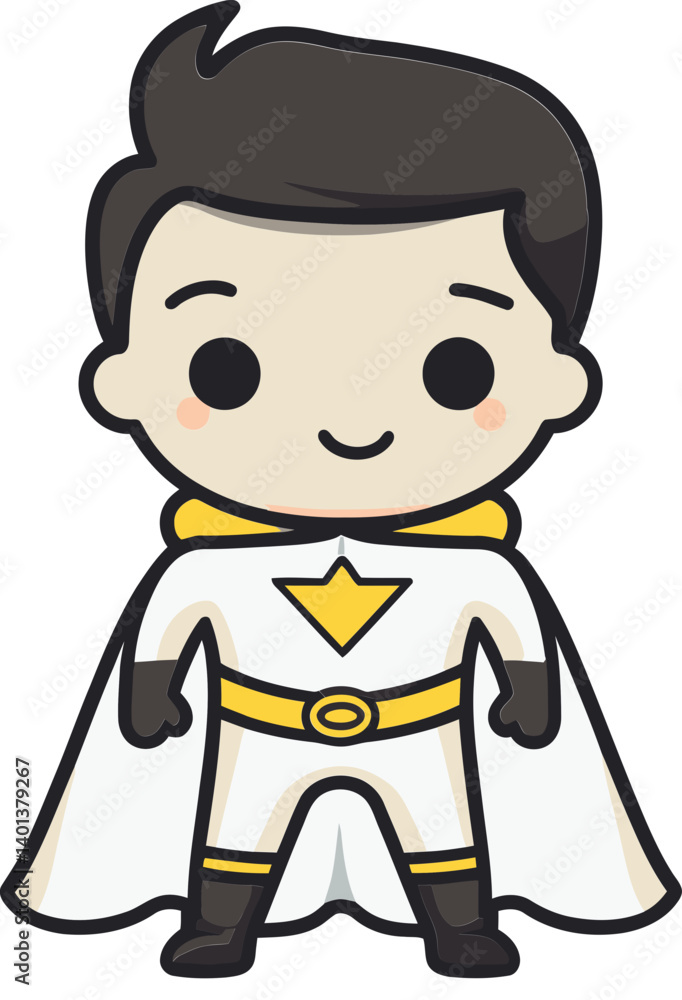 Fototapeta premium Superhero Electric Surge Superhero Guardian Pose PNG