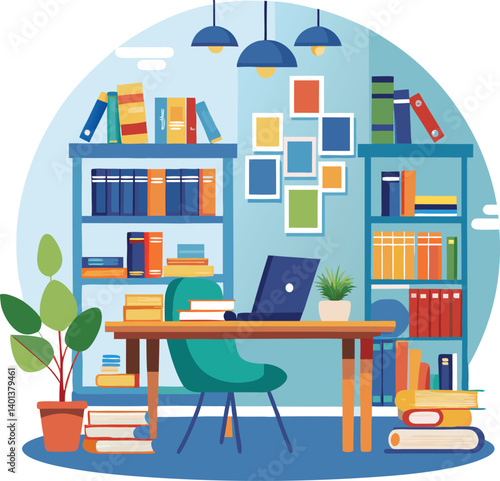 Wallpaper Mural Library Study Session Torontodigital.ca