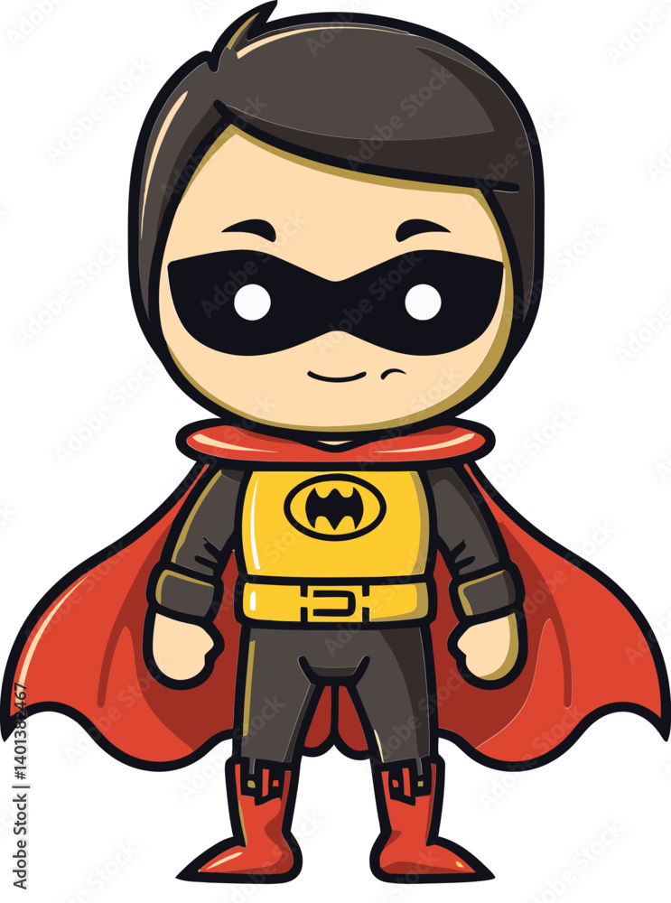 Obraz premium Superhero With Laser Hands Superhero Strength Mode Vector