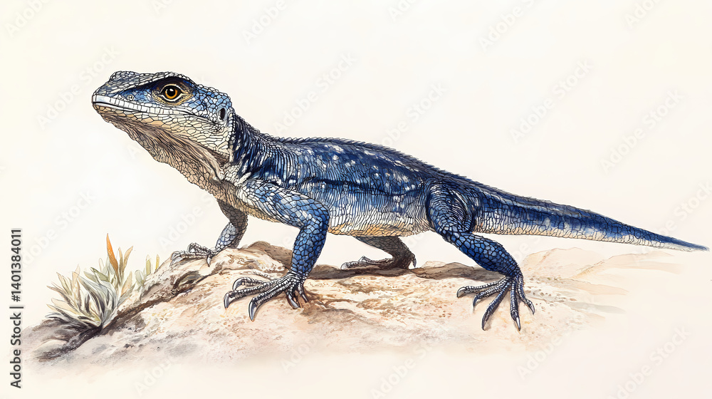 Fototapeta premium Illustration / dromaius novaehollandiae / emeu d'australie. Nova-Hardened. Illustration