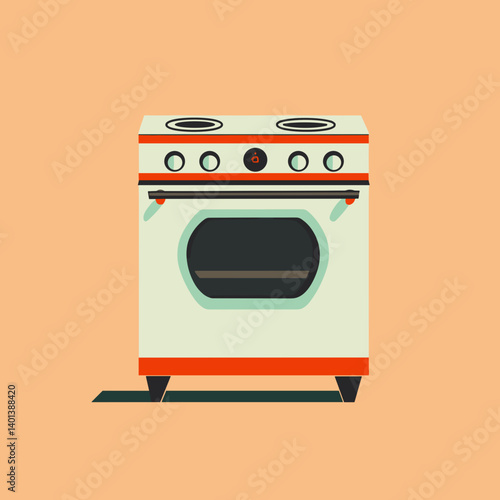 gas stove vector