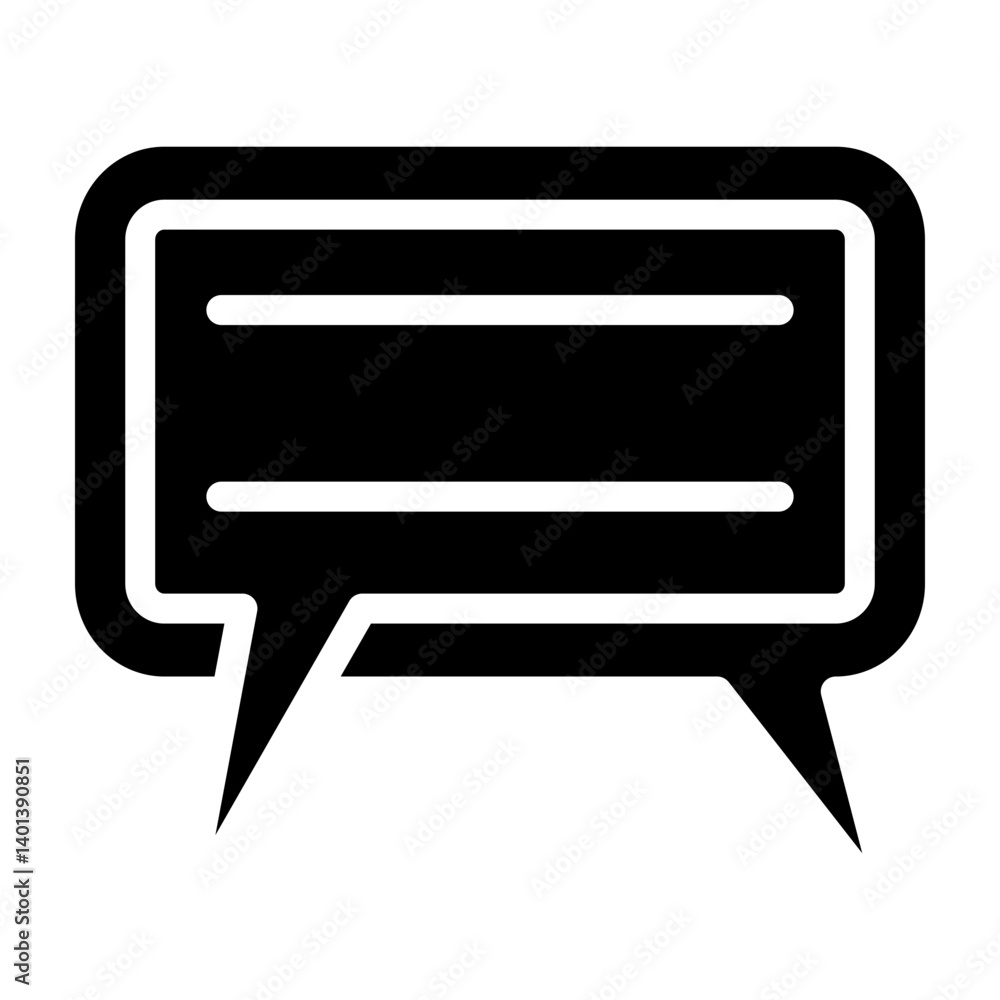 TwoWay Chat Vector Glyph Icon Design TwoWay Chat Vector Glyph Icon Design