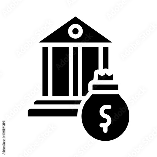 Loan Vector Line White Circle Red