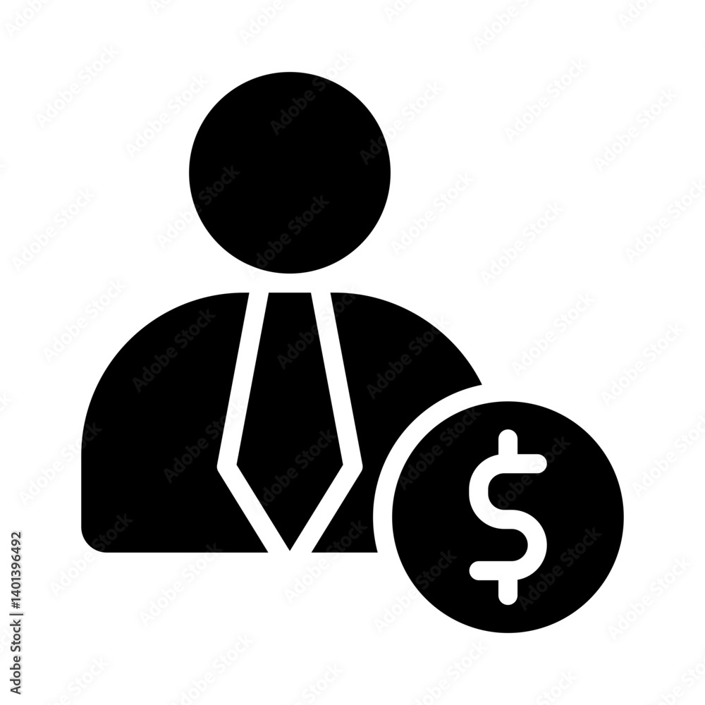 Dollar Vector Glyph Icon Design Dollar Vector Glyph Icon Design