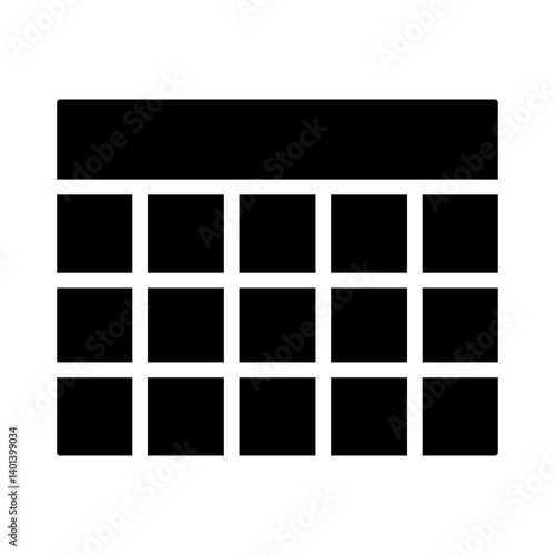 Table Vector Glyph Icon Design