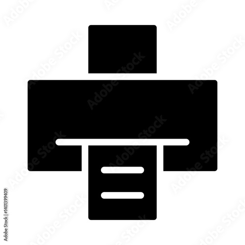 Print Vector Glyph Icon Design