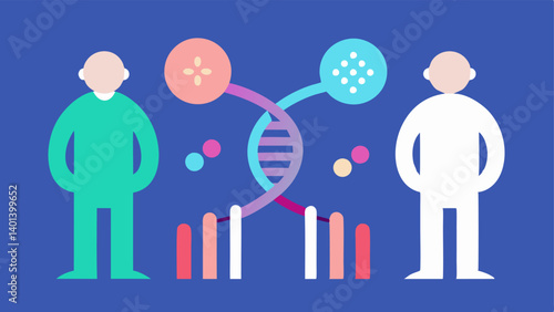 These descriptions can be used to guide the creation of visually engaging vector illustrations that communicate the innovative concept of epigenetic reprogramming in the context of