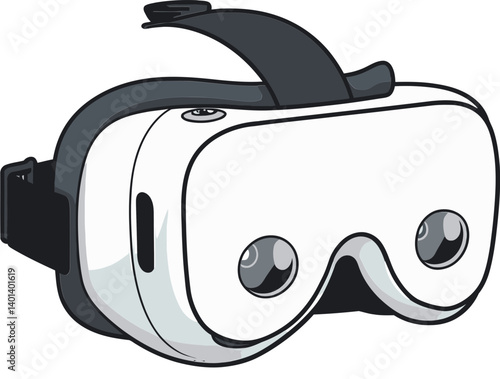 Virtual Reality Navigation VR Headset and Motion Control PNG