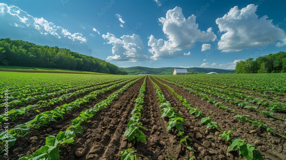 Lush Farmland Rows Under Sunny Skies of excellence in splendor beyond compare with grace in style Lush Farmland Rows Under Sunny Skies of excellence in splendor beyond compare with grace in style