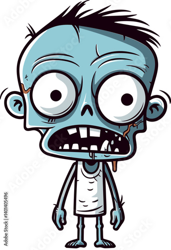 Zombie Silhouette Icon Scary Zombie Concept Vector
