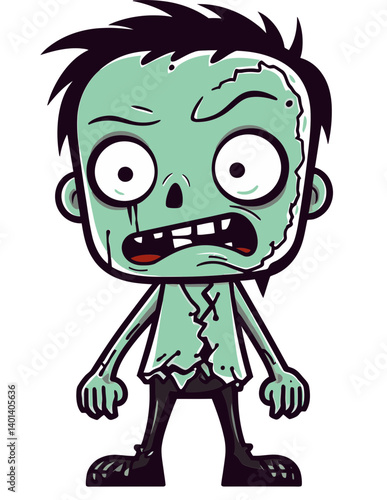 Zombie Mask Design PNG Zombie with Chainsaw SVG