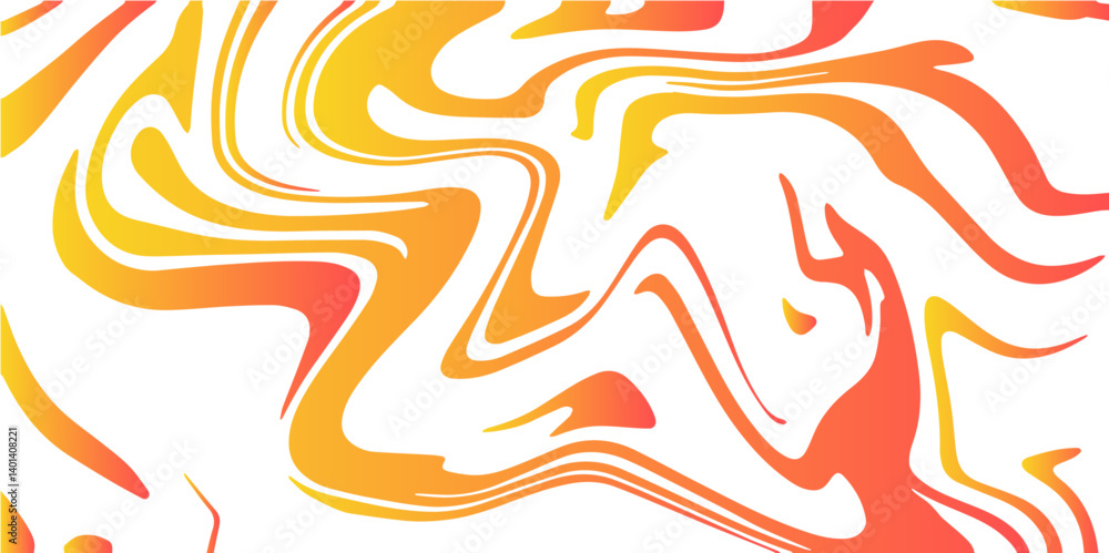 Obraz premium Orange Liquefy wallpaper art design and digital marbled texture. Splash of paint with Colorful liquid isolated on transparent background. Colorful liquid. mixing oil paint texture. 