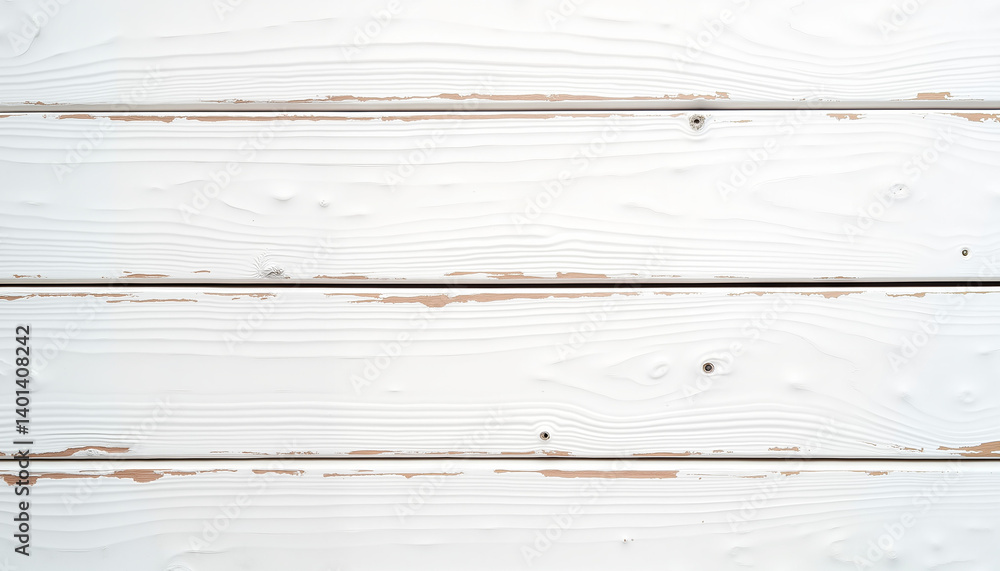 Naklejka premium White Wooden Planks Texture for Background or Design Use 