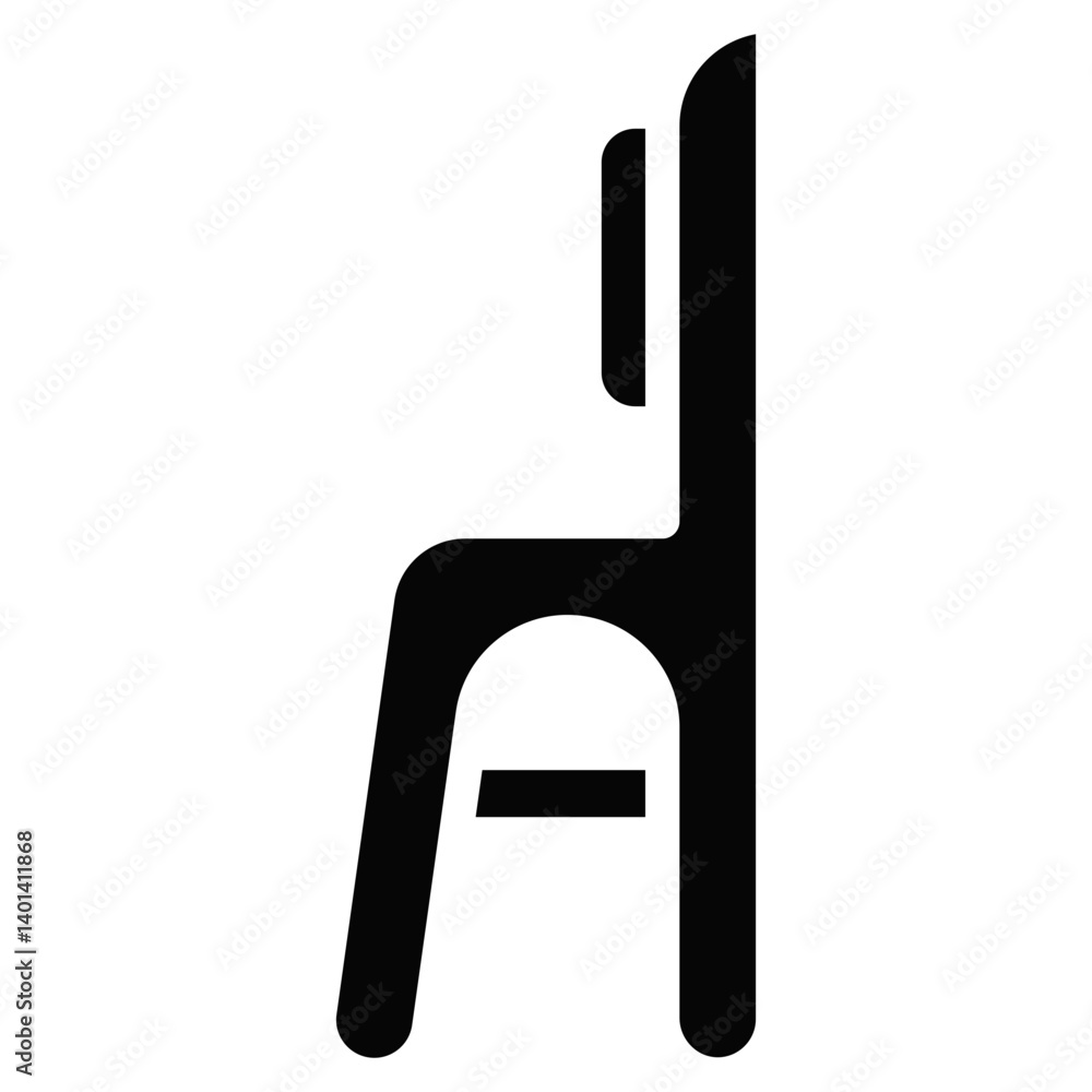Chair, Black and Yellow Design Chair, Chair Line Icon Chair, Black and Yellow Design Chair, Chair Line Icon