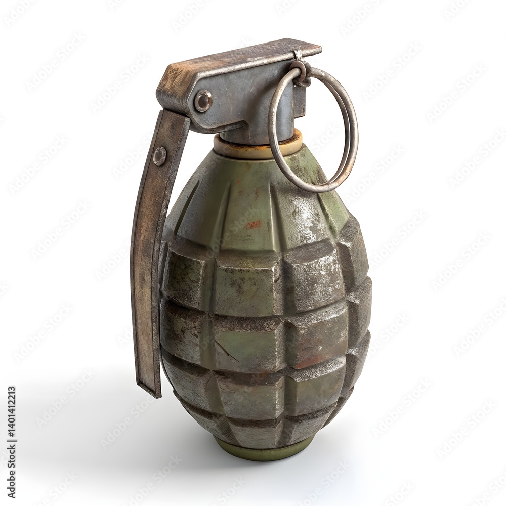 grenade isolated on white background grenade isolated on white background