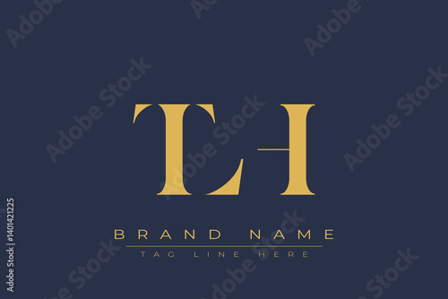 Fotografija TLH abstract letter logo design