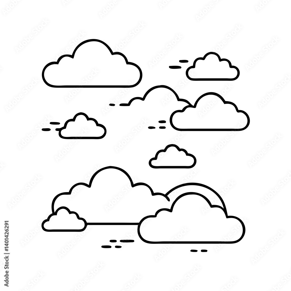 blue sky with clouds icon, blue sky with clouds line art - simple line art of blue sky with clouds, perfect for blue sky with clouds logos and icons blue sky with clouds icon, blue sky with clouds line art - simple line art of blue sky with clouds, perfect for blue sky with clouds logos and icons
