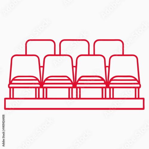 vector illustration of a theatre room 