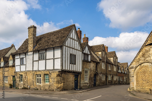 Fotografie Medieval architecture in the historic village of Lacock, Wiltshire, England, Uk