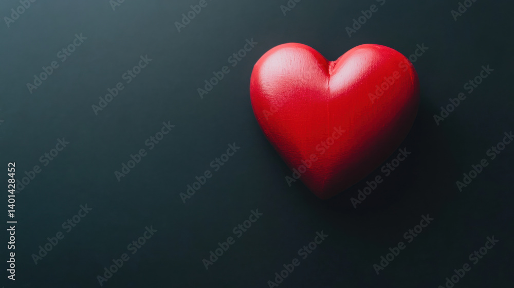 A glowing red heart floats in darkness, symbolizing warmth and gratitude in simplicity. A glowing red heart floats in darkness, symbolizing warmth and gratitude in simplicity.
