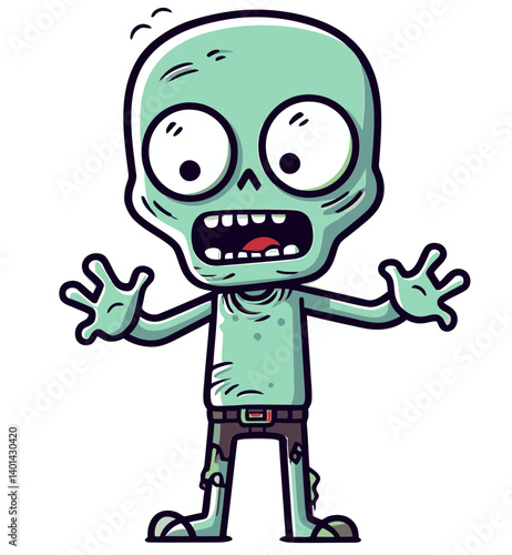 Undead Zombie with Dried Blood PNG Zombie with Gnarled Limbs Vector