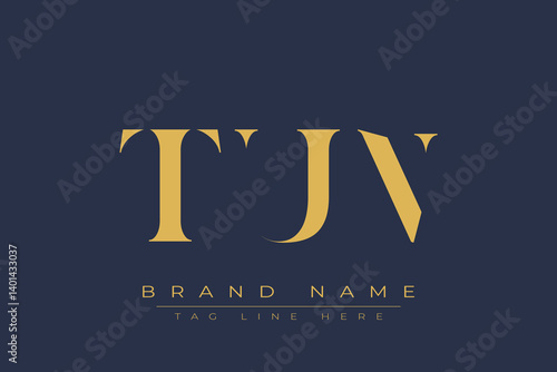 TUN abstract letter logo design. This logo is designed by three abstract letters.