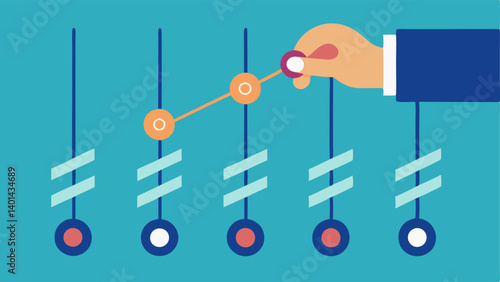 Therapeutic Modifications A stylized hand adjusting the switches toggles on a DNA string to symbolize targeted epigenetic therapies.