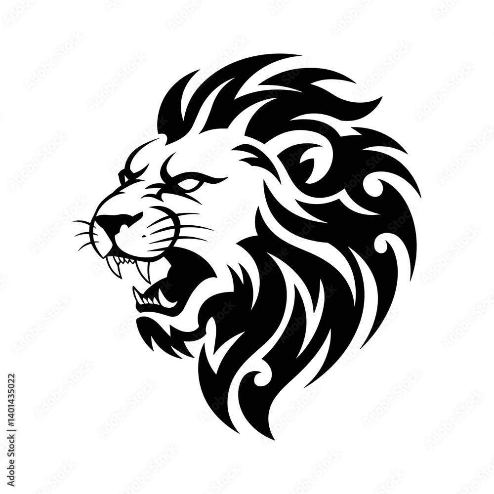 Tiger head vector logo design, face for retro logos, emblems, badges, labels, icon template and tshirt vintage design element. Isolated on white background black color Tiger head vector logo design, face for retro logos, emblems, badges, labels, icon template and tshirt vintage design element. Isolated on white background black color