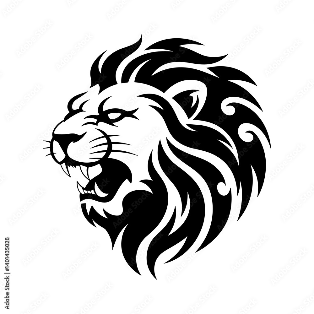 Tiger head vector logo design, face for retro logos, emblems, badges, labels, icon template and tshirt vintage design element. Isolated on white background black color Tiger head vector logo design, face for retro logos, emblems, badges, labels, icon template and tshirt vintage design element. Isolated on white background black color