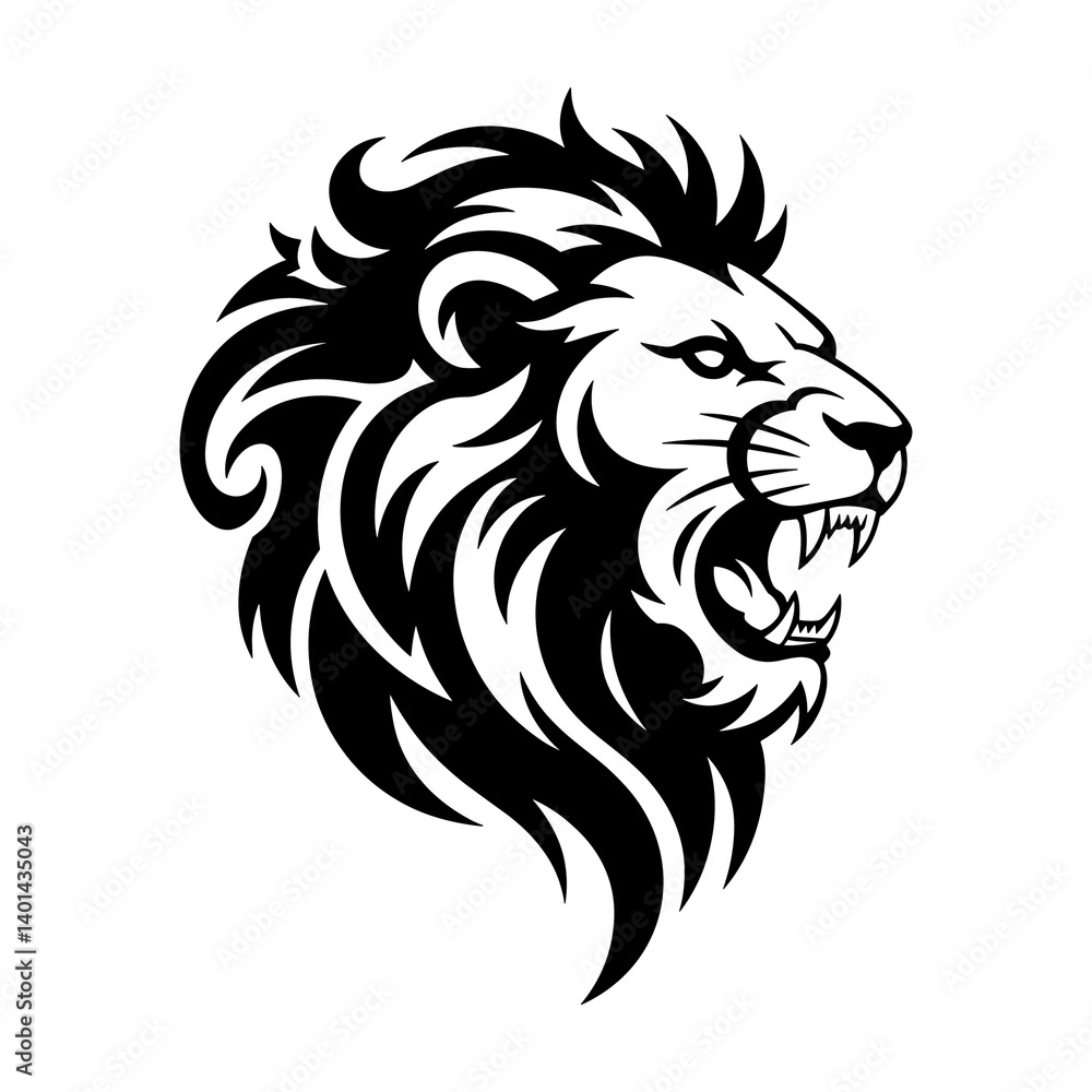 Tiger head vector logo design, face for retro logos, emblems, badges, labels, icon template and tshirt vintage design element. Isolated on white background black color Tiger head vector logo design, face for retro logos, emblems, badges, labels, icon template and tshirt vintage design element. Isolated on white background black color