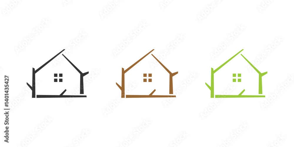 The tree house logo design unique and natural The tree house logo design unique and natural