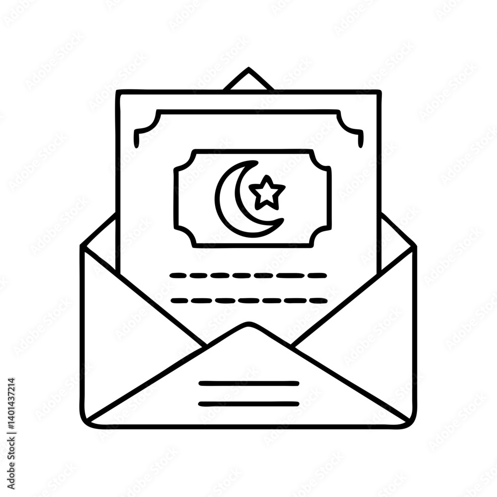 eid invitation card icon, eid invitation card line art - simple line art of eid invitation card, perfect for eid invitation card logos and icons eid invitation card icon, eid invitation card line art - simple line art of eid invitation card, perfect for eid invitation card logos and icons