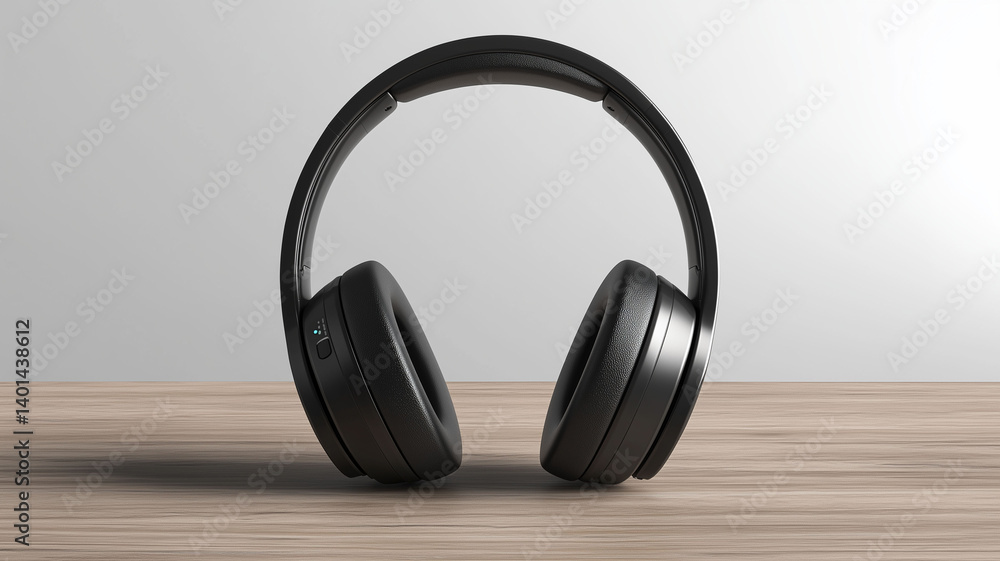 A Pair of Sleek Modern Bluetooth Headphones Resting on a Wooden Desk Evoking Technology and Convenience (11) A Pair of Sleek Modern Bluetooth Headphones Resting on a Wooden Desk Evoking Technology and Convenience (11)