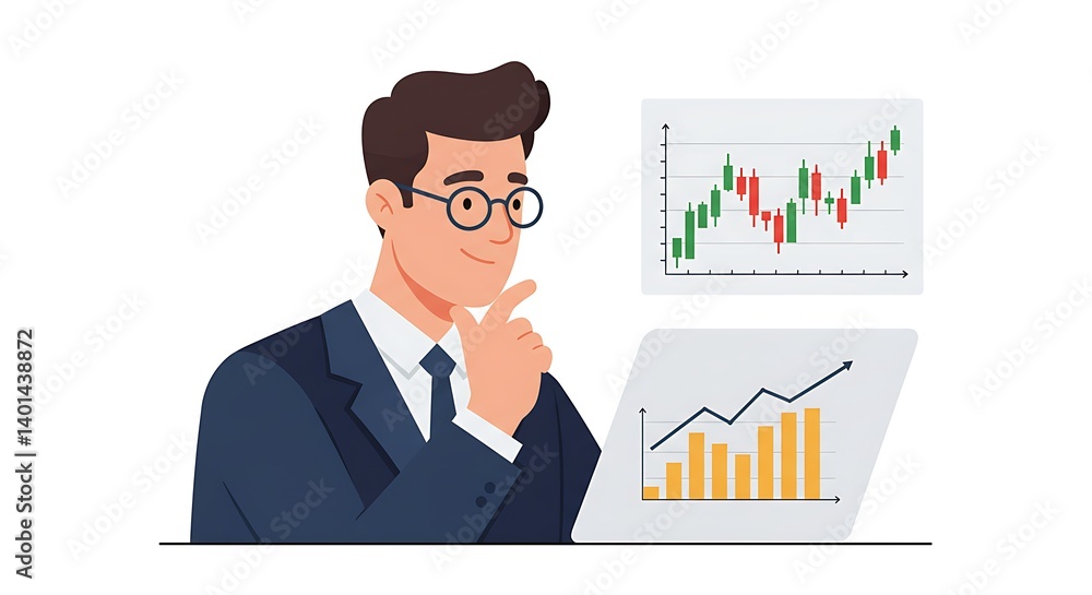 businessman analyzing graphs businessman analyzing graphs