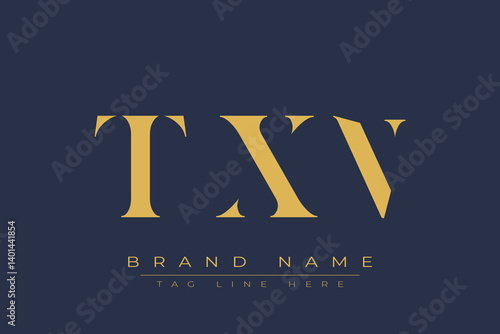 TXN abstract letter logo design. This logo is designed by three abstract letters.
