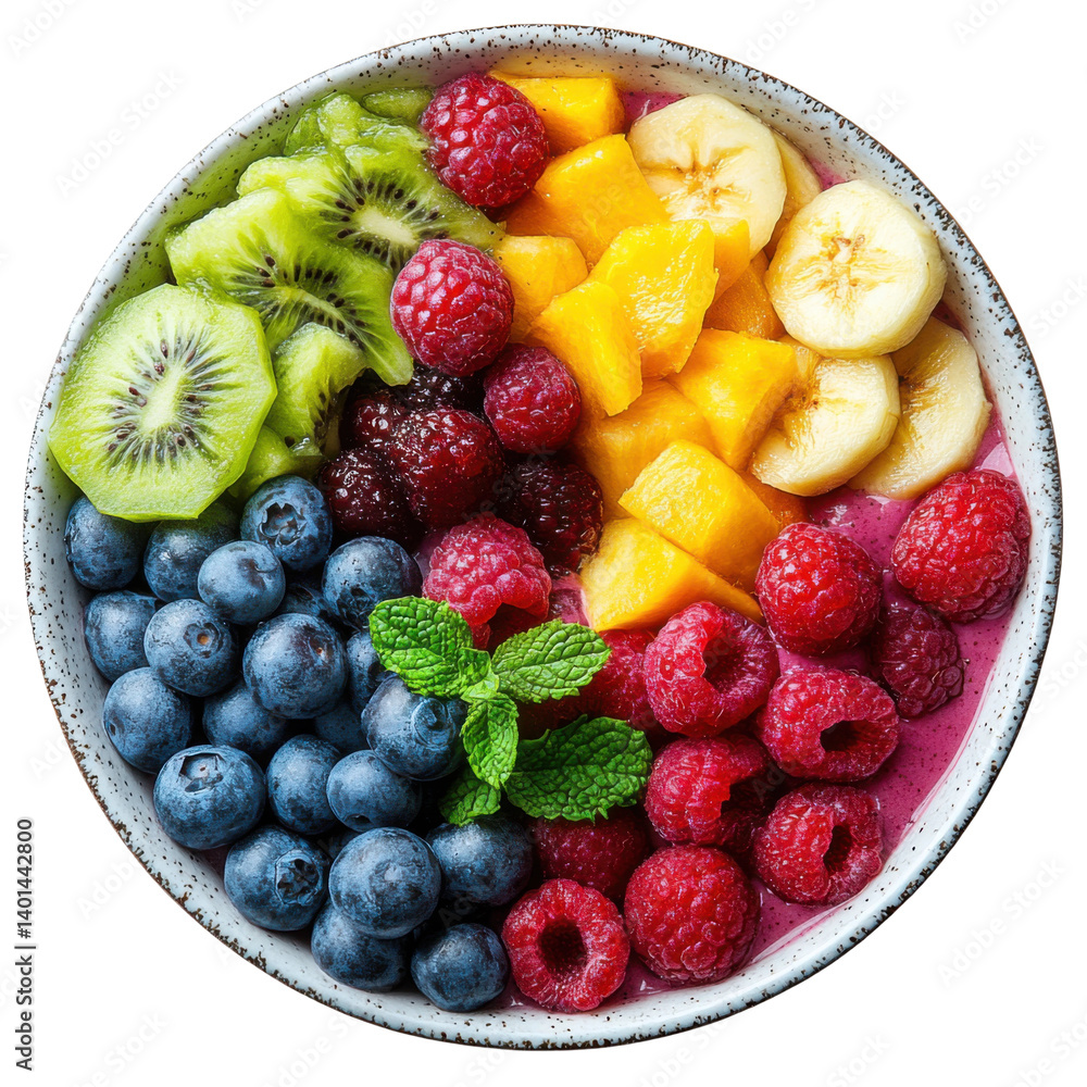 Vibrant fruit salad creation bright kitchen food photography. Isolated on transparent background, png. Vibrant fruit salad creation bright kitchen food photography. Isolated on transparent background, png.