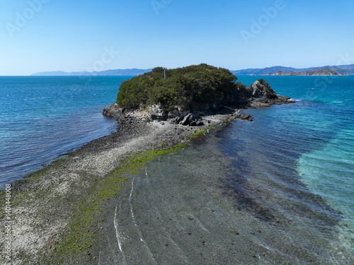 Obraz na płótnie 愛媛県八幡浜市 ねずみ島の風景 w salonie